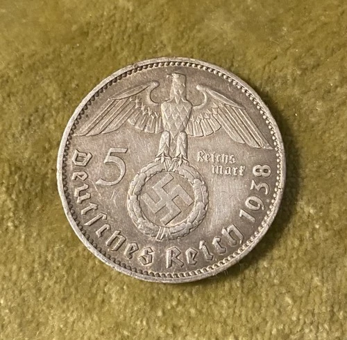 1938 Germany 5 Reichsmark — photo from another recent sale