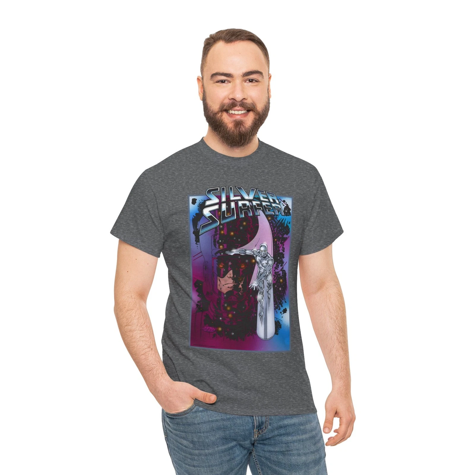 Silver Surfer & Galactus T-Shirt - John Byrne Art - Marvel Comics