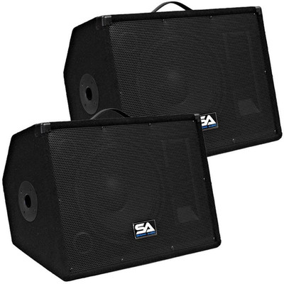 Seismic Audio 12'' Passive Floor Monitor Wedge Pair Stage Studio SA-12M.3