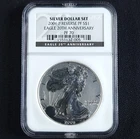 2006-P American Silver Eagle 20th Anniversary REVERSE PROOF NGC PF 70