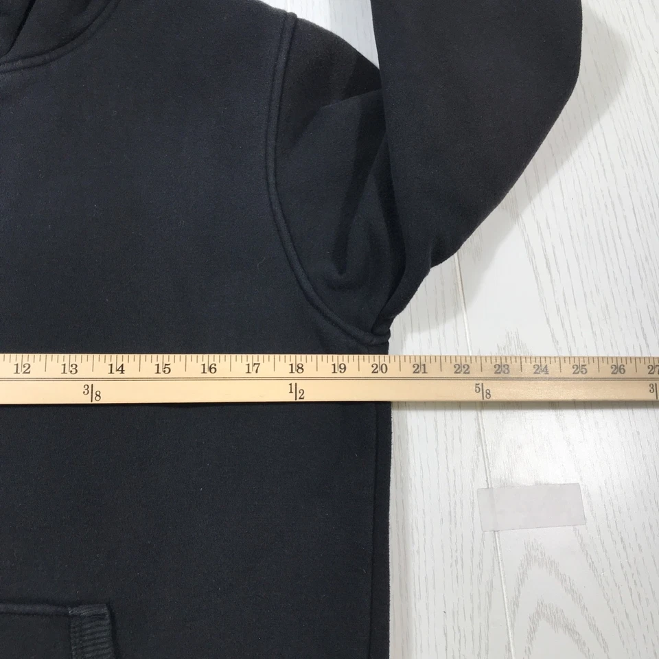 Chaqueta forrada Uniqlo Sherpa para mujer grande negra bolsillos con cremallera completa con capucha atletismo Foto 4 de 4