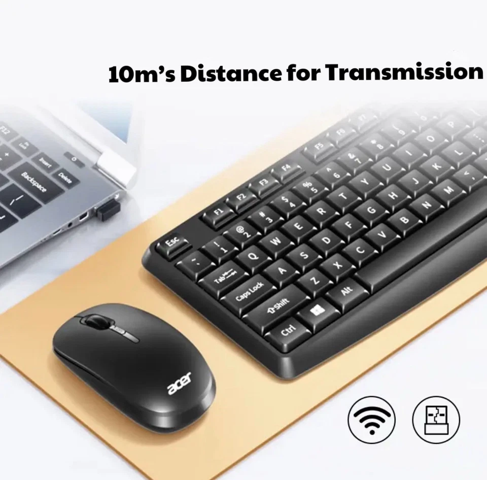 Acer KM41-2K  Wireless Keyboard With Wireless Mouse - Image 3 of 4