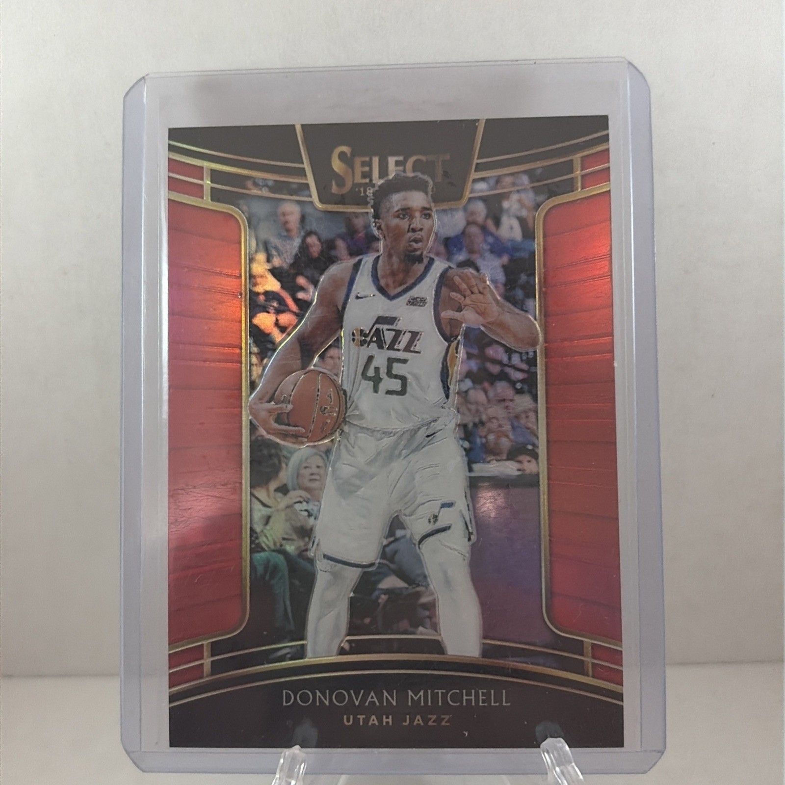 2018-19 Panini Select Concourse Red Prizm /199 Donovan Mitchell #71