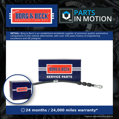 Brake Hose fits MAZDA CX3 DK 1.5D Front Right 15 to 18 Hydraulic B&B D10E43980A