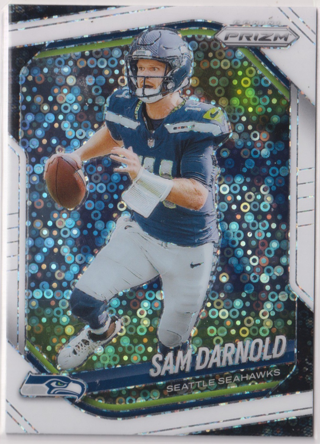 Sam Darnold 2025 Panini Prizm White Disco Prizm #269 Seattle Seahawks