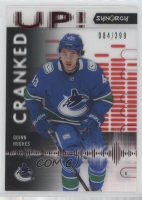 2022-23 Upper Deck Synergy Cranked Up Red 84/399 Quinn Hughes #CU-QH 0bt4