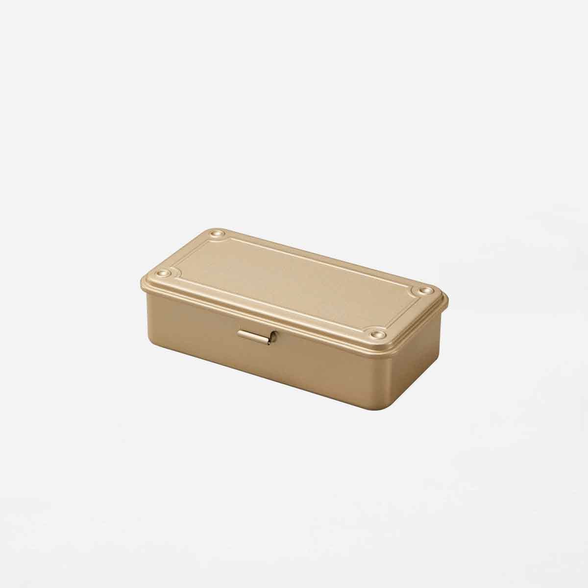 Toyo Steel T 190 coffret doré en métal pour organiser stylos et matériel créatif