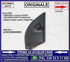PLASTICA INTERNA PORTIERA SPECCHIETTO manuale DESTRA DX FIAT PUNTO 2 3 gri scuro