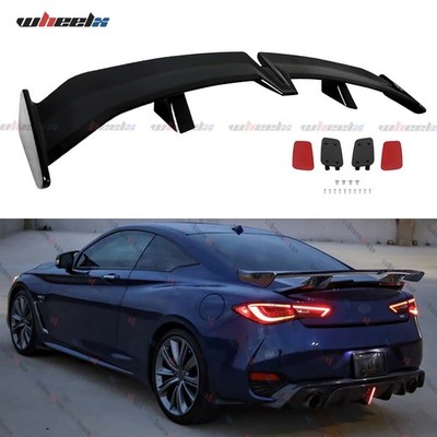 54'' For Infiniti G35 G37 Q50 GT-Style Racing Rear Trunk Spoiler Wing Gloss Black