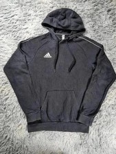 Vintage Adidas Hoodie Schwarz Logo Gestickt W...