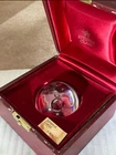 Vintage Steuben Glass Sphere Of Energy Paperweight  Red Box