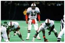 Vintage Postcard Dan Marino NFL Quarterback Coral Lee Sports Collectible