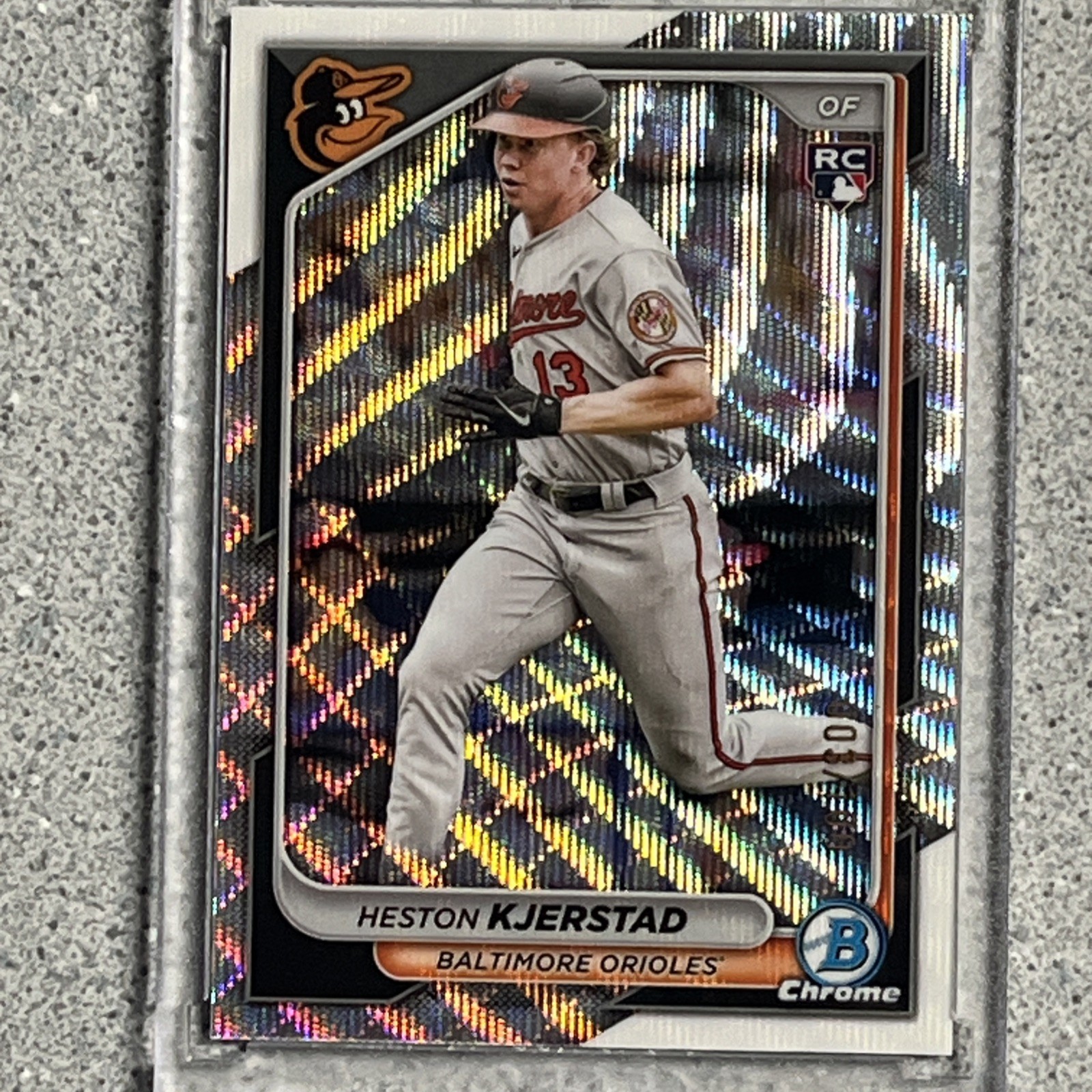 2024 Bowman Chrome - Heston Kjerstad #44 Wave Refractor /100 (RC)