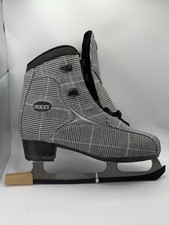 Ice Skates - Black/White Plaid - Size W12 / M10 - New in Box