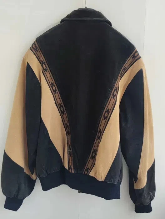 Vintage Scully Suede Leather Jacket South Western Aztec / S mens - Image 3 of 4