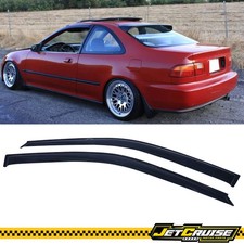 Fits 92-95 Honda Civic Eg 23 Door Acrylic Window Visors Rain Sun Guard 2pc