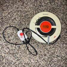 Sony D-EJ100 CD Player Walkman RM-MC26 Wired Remote Headphones