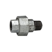 Verschraubung 331, Ig/Ag, Rp/R 1 1/2, Schw. Temperguss Feuerverz.