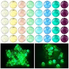 48 Pieces Marbles Glow in The Dark for Kids Mixed Colors 0.55 Inch, Yellow