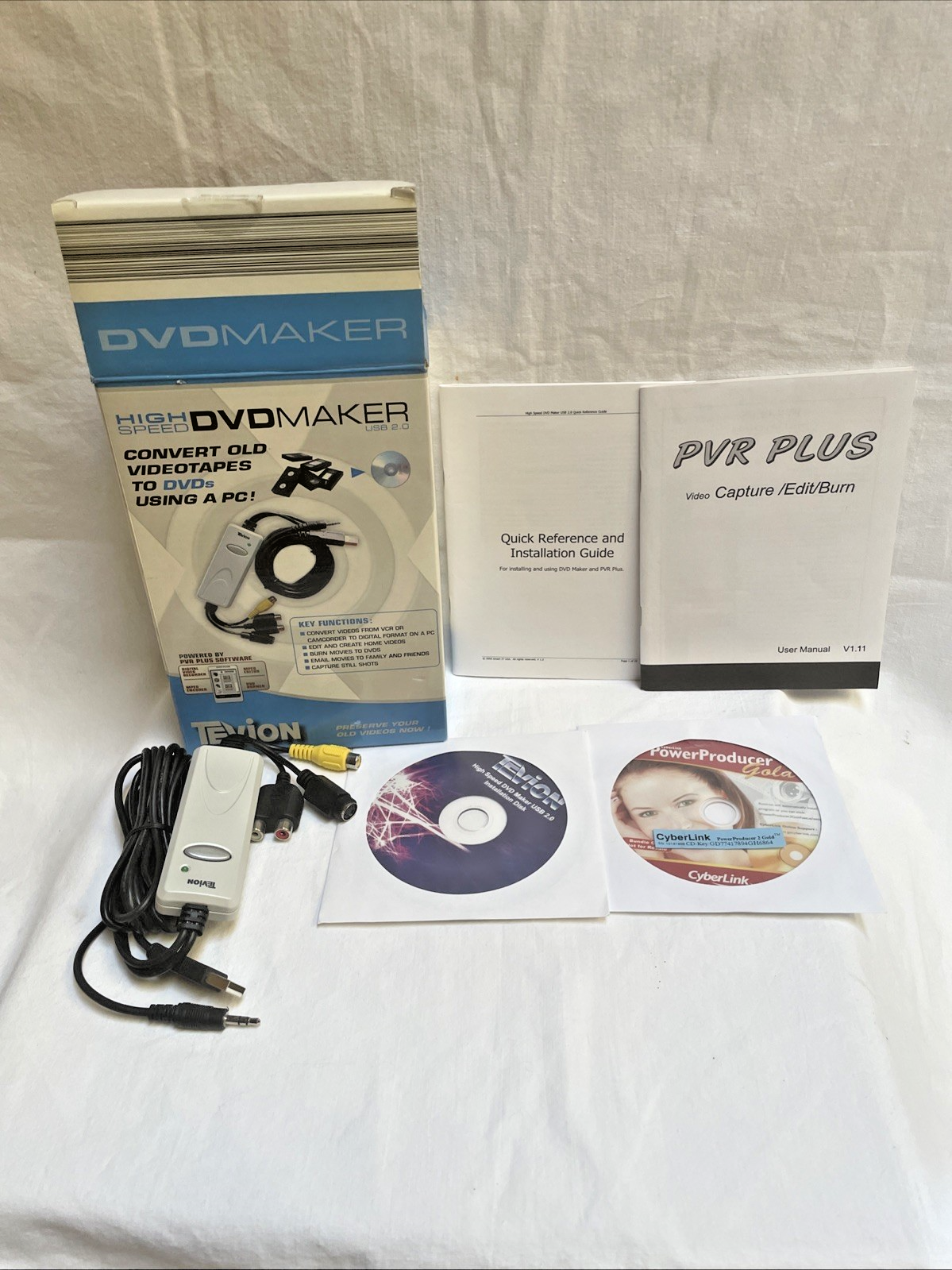 High Speed Dvd Maker Usb 2.0 Connection, Cables & Instructions Included ...
