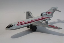 Friction-powered tinplate toy TWA Boeing 727 airplane 75944 