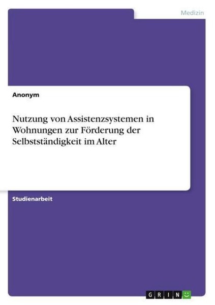 Nutzung Von Assistenzsystemen In Wohnungen Zur FöRderung Der SelbststäNdigkeit I-image