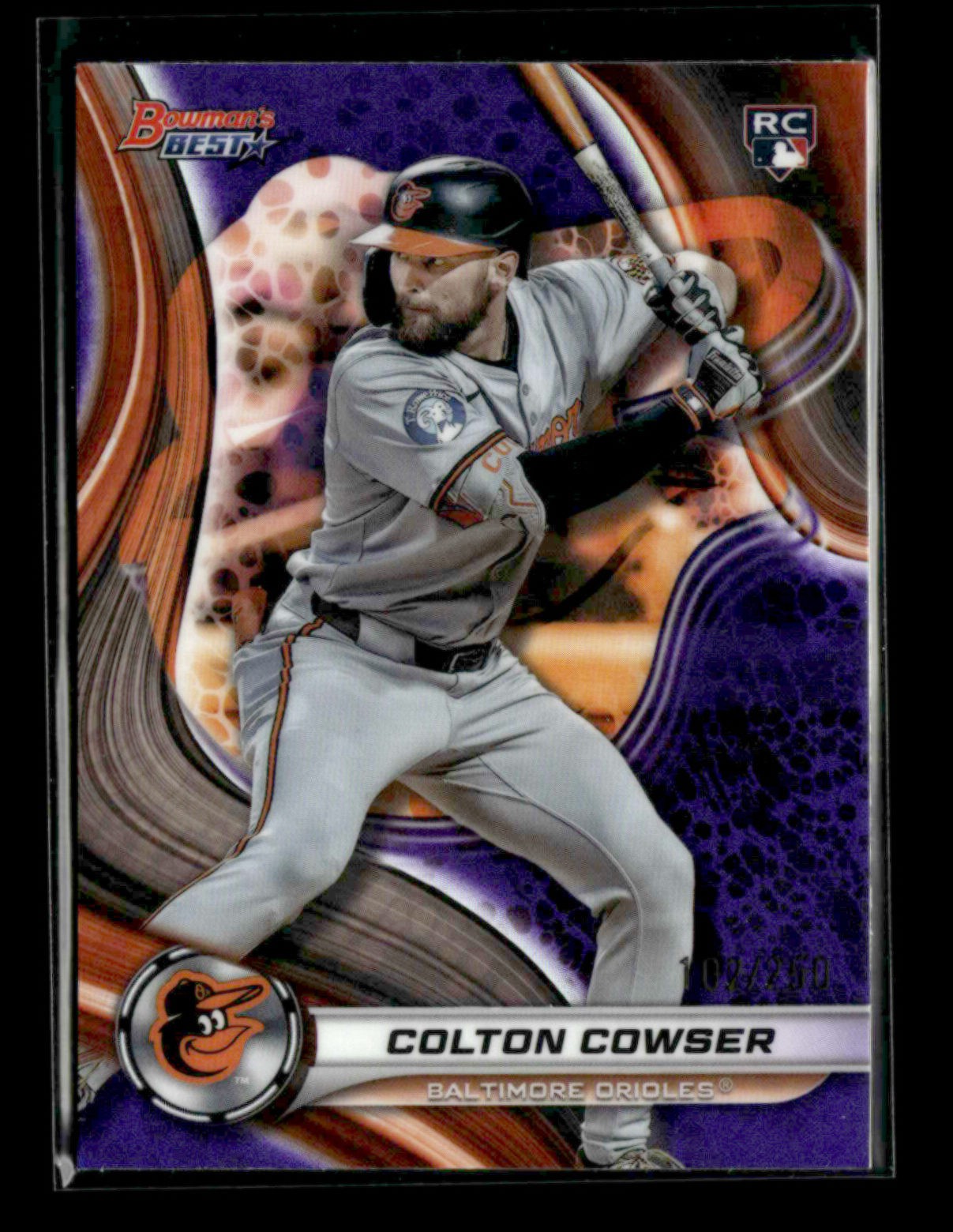Colton Cowser 2024 Topps Bowman's Best Baseball RC Purple 102/250 [xlz39