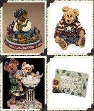 lot of 4 Boyds Bears figurines - ltd ed anniv piece, 1E - original boxes -  2 