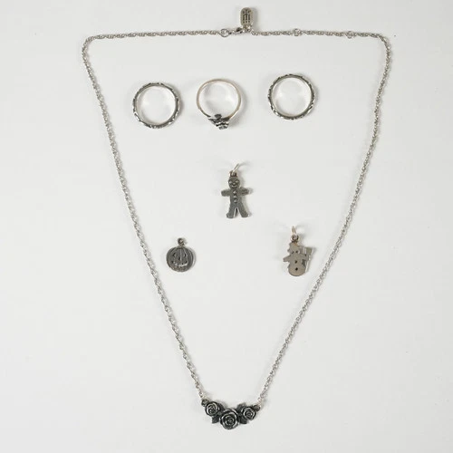 7x James Avery Sterling Silver Necklace, Ring & Charm Lot 20.6g 32159