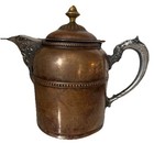 Antique Ornate Copper & Brass Teapot Rochester Stamping Works Co New York