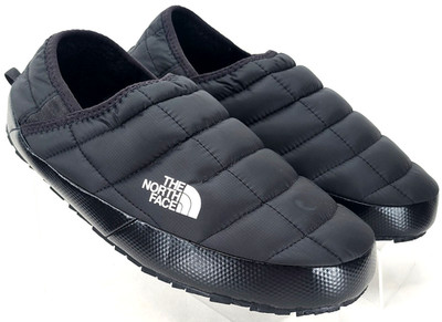 The North Face Thermoball Traction Mule V Black Fur Slippers Shoes Women's US 10
