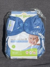 Bumgenius 4.0 Stay Dry Pocket Diaper Moonbeam Blue New Cloth CD Sealed