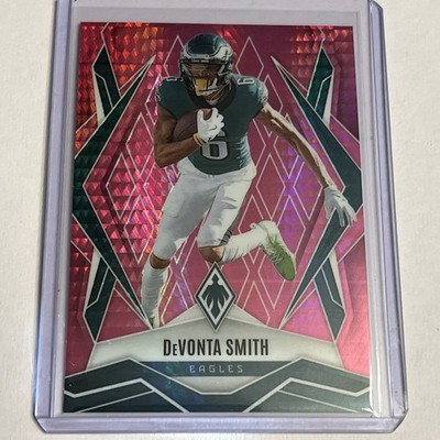 2025 Panini Phoenix DeVonta Smith Pink Hyper Prizm SN/299 #12 Eagles