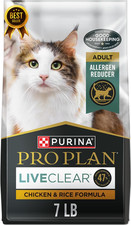 Purina Pro Plan LIVECLEAR Allergen Reducing High Protein Dry Cat Food Chicken an