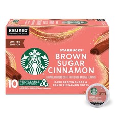 Starbucks K-Cup Coffee Pods, Flavored Hot or Iced 10 Count Pack of 1