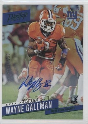 2017 Panini Prestige 137/50 Wayne Gallman #269 Rookie Auto RC 3f2