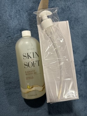 Avon Skin So Soft Radiant Moisture Shower Gel BONUS SIZE 1 L/ 33.8 FlOz Sealed