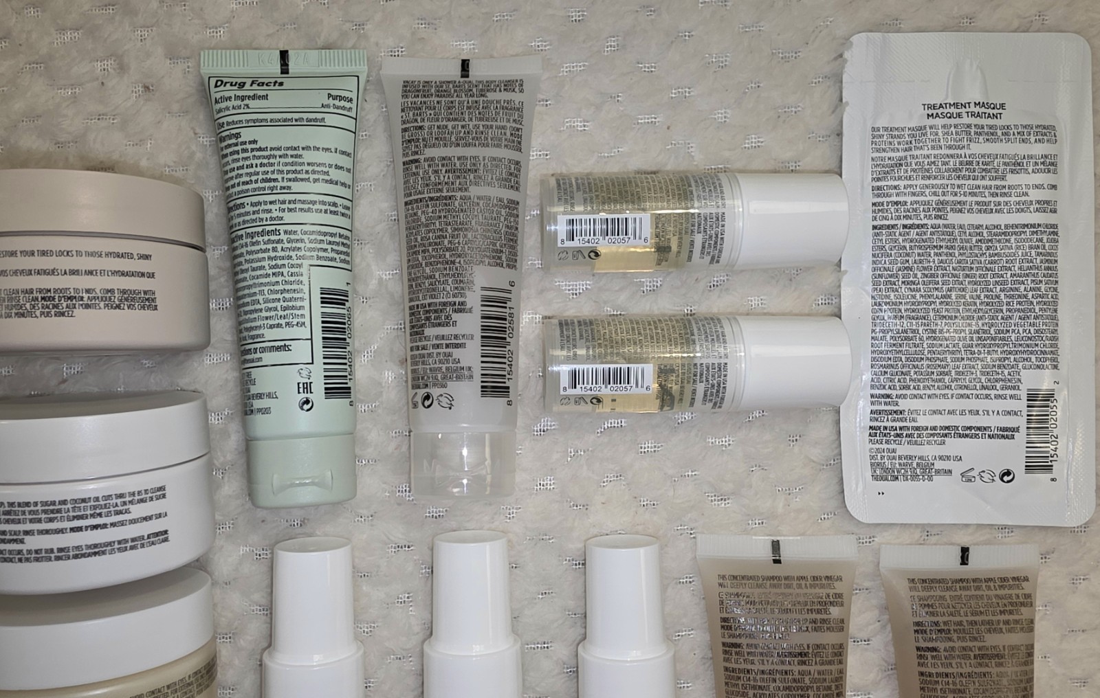 Ouai HUGE NEW LOT 14 Pieces Detox Shampoo Leave-In Conditioner Hair Oil Mask