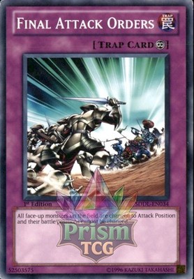 1st Ed Final Attack Orders SDDL-DE034 Yugioh