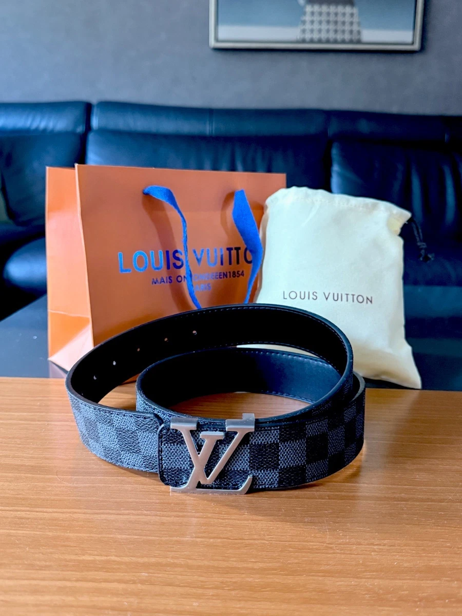 LOUIS VUITTON ブラック ベルト 85/34 Louis Vuitton Black Belts for Men for sale | eBay