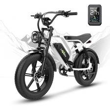 20" Fat Tire Electric Bike 2000W 48V 23Ah 7-Speed ebike For Adult Teens Off-road