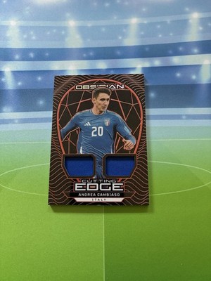 2024-25 Panini Obsidian Cutting Edge Relic Andrea Cambiaso Orange /99 Italy c