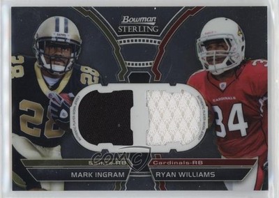 2011 Bowman Sterling Mark Ingram Ryan Williams #BSDR-IW Rookie RC 05lh