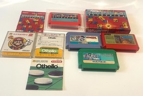 Nintendo Famicom Console Boxed + Controllers AC Adapter RF Switch & Game Lot JP