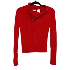 Vintage NOBO Y2K Ribbed Sweater Womens Size M Baddie Indie Sleaze French Girl