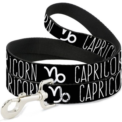 Dog Leash Zodiac CAPRICORN/Symbol Black/White (US IMPORT)