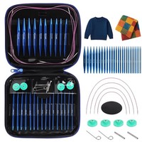 Praktisches Rundstricknadel Set Mit Organizer Tasche Und Verbindungskabeln