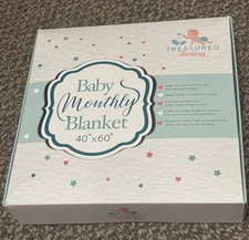Baby Milestone Blanket Boy Girl 40  x60  Baby Animal Theme, Unisex New In Box