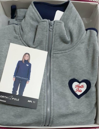 Tuta con zip da donna manica lunga felpata North Pole felpa invernale MPL11  | eBay