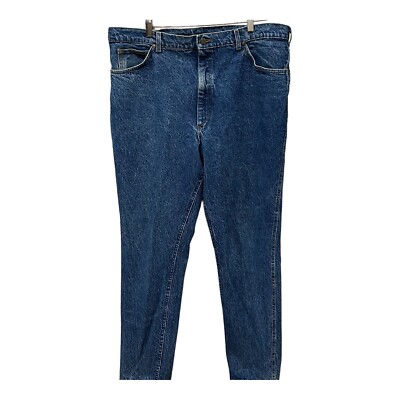 VTG Lee Men's Medium Wash Denim Jeans Size 42x34 USA Union Made